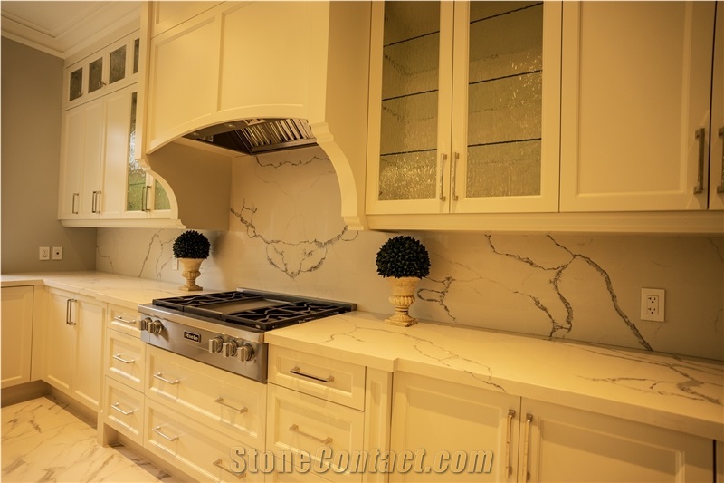 Calacatta Nuvo Caesarstone Quartz Countertops