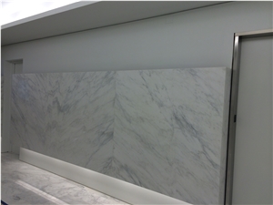 Carrara White Marble Wall Application