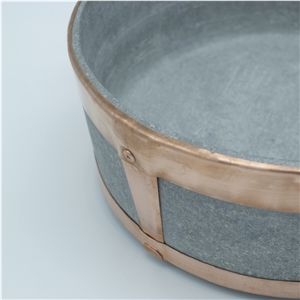 Soapstone Pot - Copper Bound