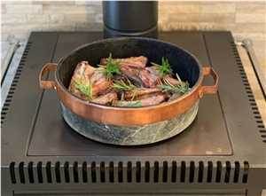 Soapstone Pot - Copper Bound