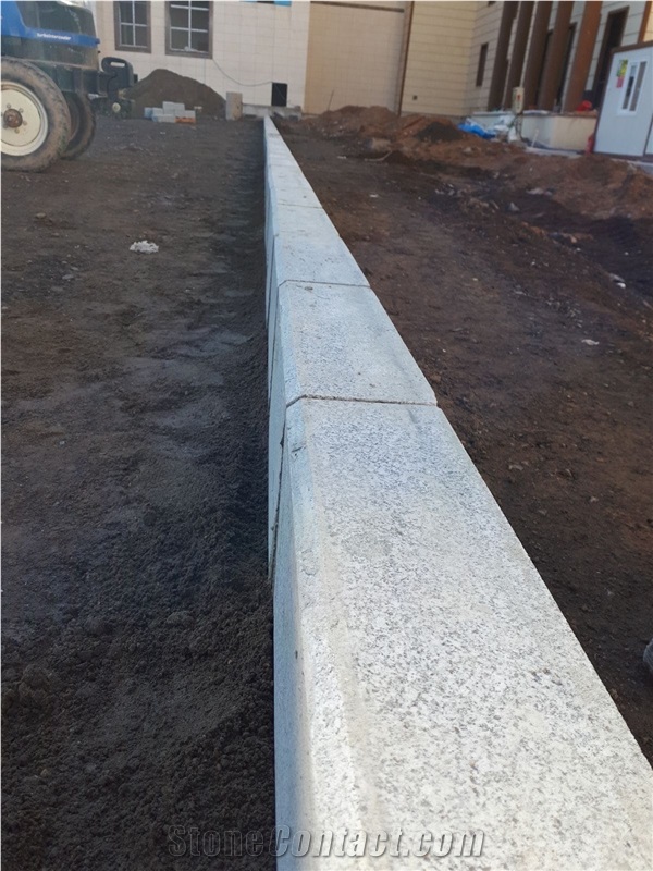 Bergama Grey Granite Kerbstone & Curbstone