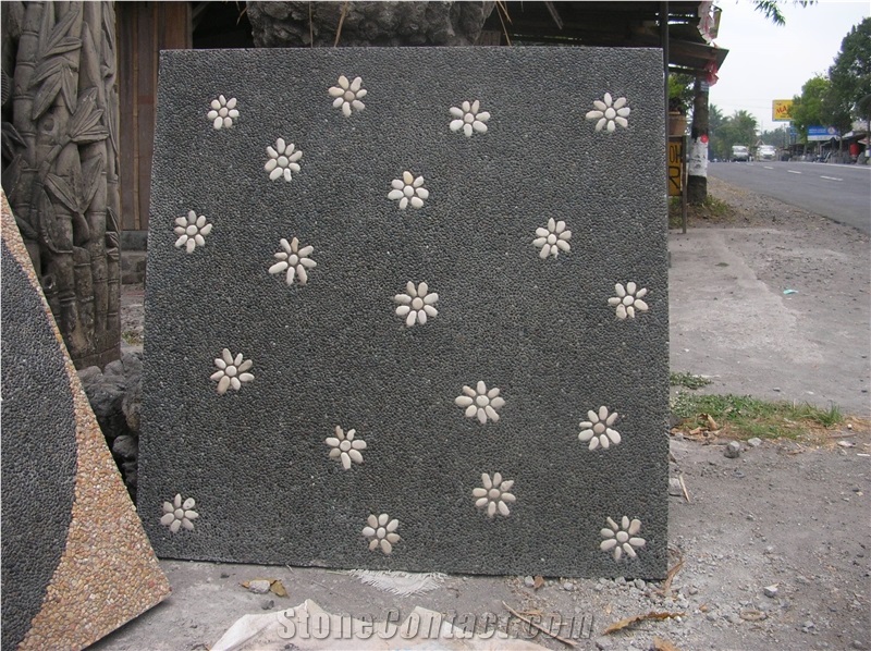 Mosaic Pattern Stone Floor Medallion