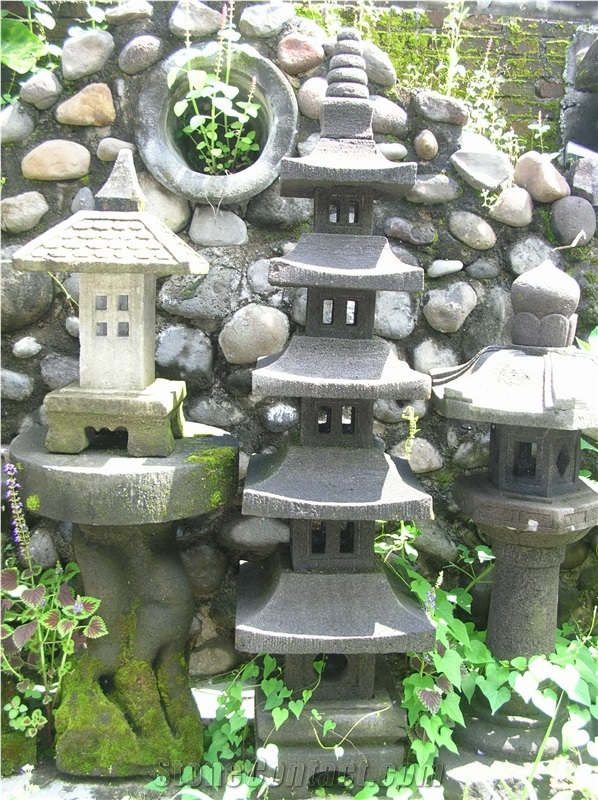 Patung Taman Basalt Garden Lantern