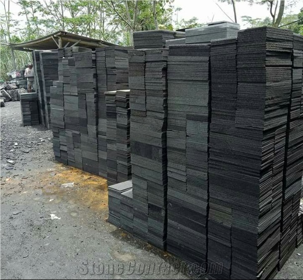 Plain Stone Basalt Tiles, Lava Stone Flamed Tiles