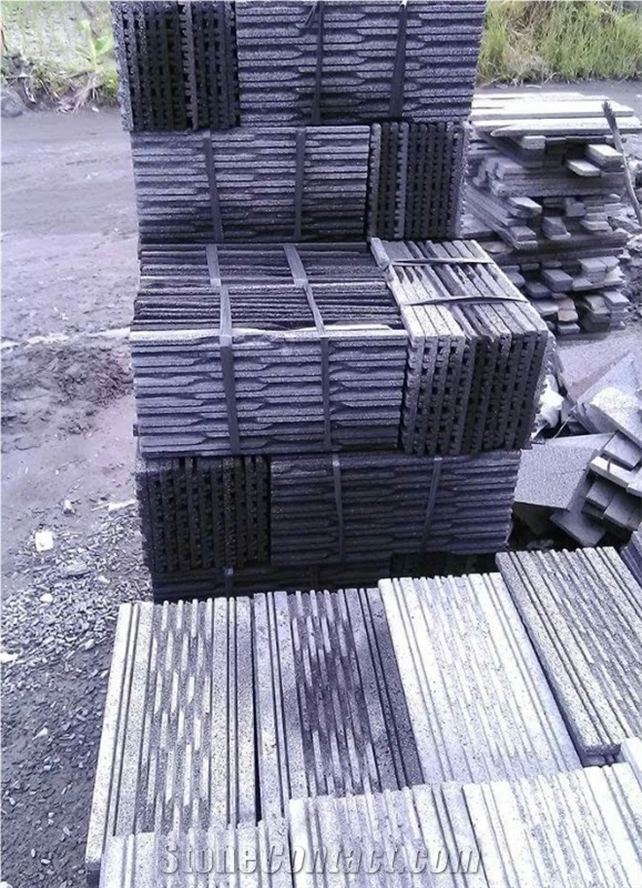 Plain Stone Basalt Tiles, Lava Stone Flamed Tiles