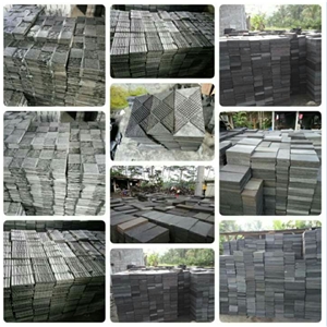 Plain Stone Basalt Tiles, Lava Stone Flamed Tiles