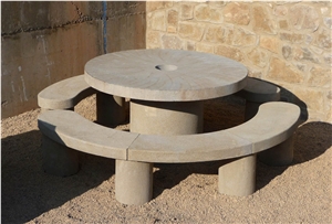 Marron Pirineus,Brown Pyrenees Sandstone Tables