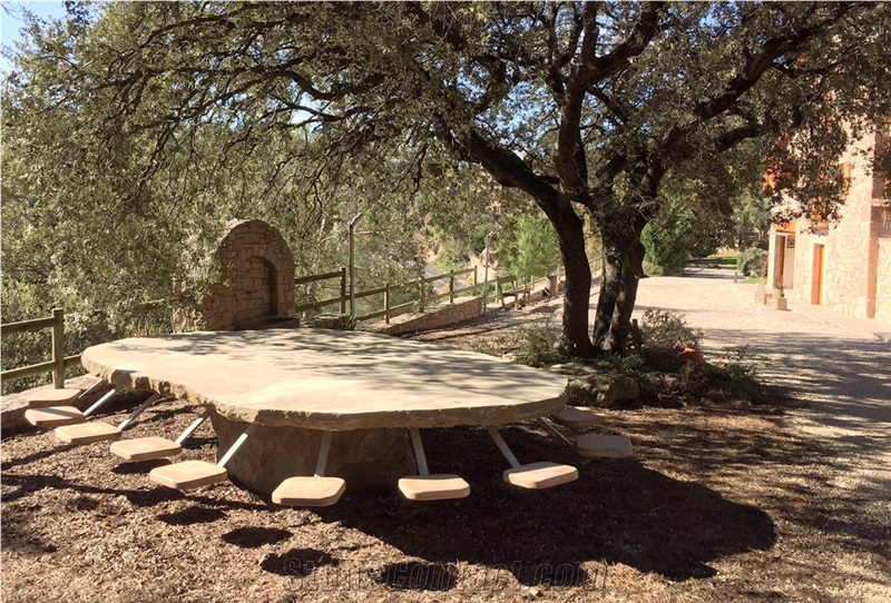 Marron Pirineus,Brown Pyrenees Sandstone Tables