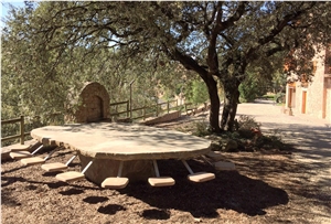 Marron Pirineus,Brown Pyrenees Sandstone Tables
