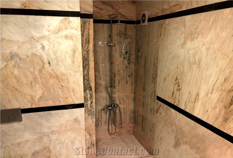 Vize Pembe Marble Bathroom Decoration Project