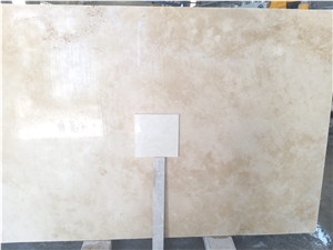 Ivory Travertine Crosscut Slabs, Tiles