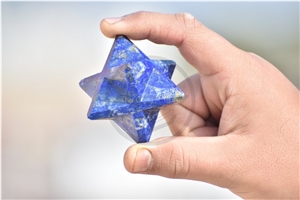 Lapis Lazuli Stone Merkaba Star