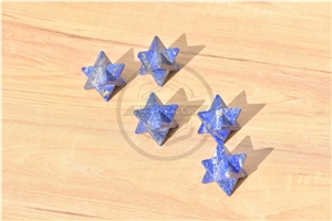 Lapis Lazuli Stone Merkaba Star