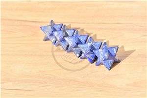 Lapis Lazuli Stone Merkaba Star