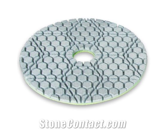 Adr 3 Step Wet&Dry Pad Flexible Diamond Resined Abrasive Pad 100mm