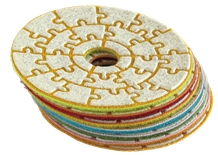 Flexible Diamond Resined Abrasive (Adr) Puzzle Wet&Dry Polishing Pad
