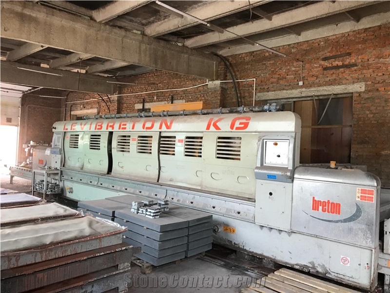 Polishing Line Breton Kg 3000 - (13 Heads) 2005 Year , Very Good Condition Used Polishing Machine