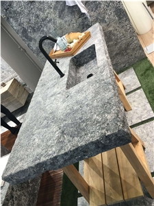Balsam Grey Granite Top with Integrated Basin