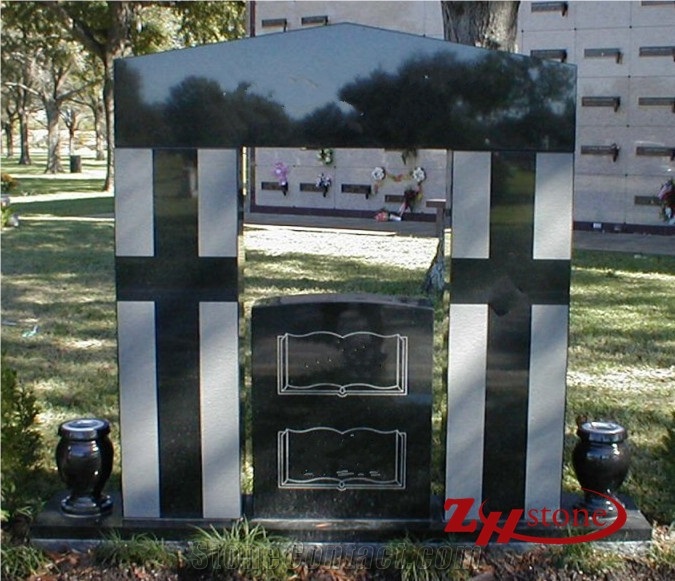Steel Grey Granite Tree Design Monuments