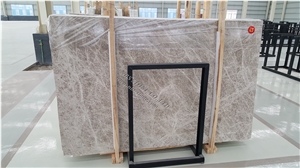 Arctic Grey Marble Slab Tile Covering