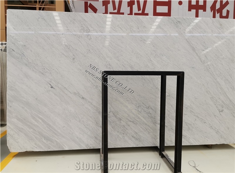 Bianco Carrara White Marble Slab Decor Covering