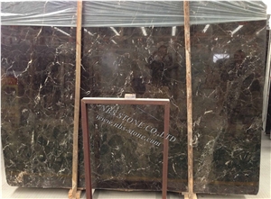 Chinese Emperador Dark Marble Slab Covering Tile