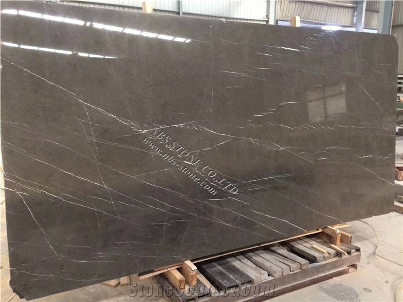 Piatra Grey Marble Pattern Slab Wall Covering Tile