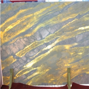 Blue River Ocean Green Marble Lemon Ice Slab,Machine Cutting Tiles for Panel Floor Covering,Wall Cladding Skirting French Pattern