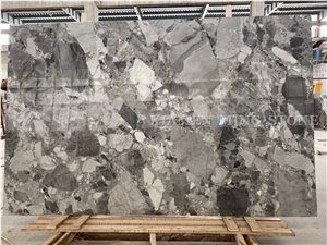 Pandora White Marble Slab, China New Grey Stone Hotel Project Material