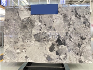 Pandora White Marble Slab, China New Grey Stone Hotel Project Material