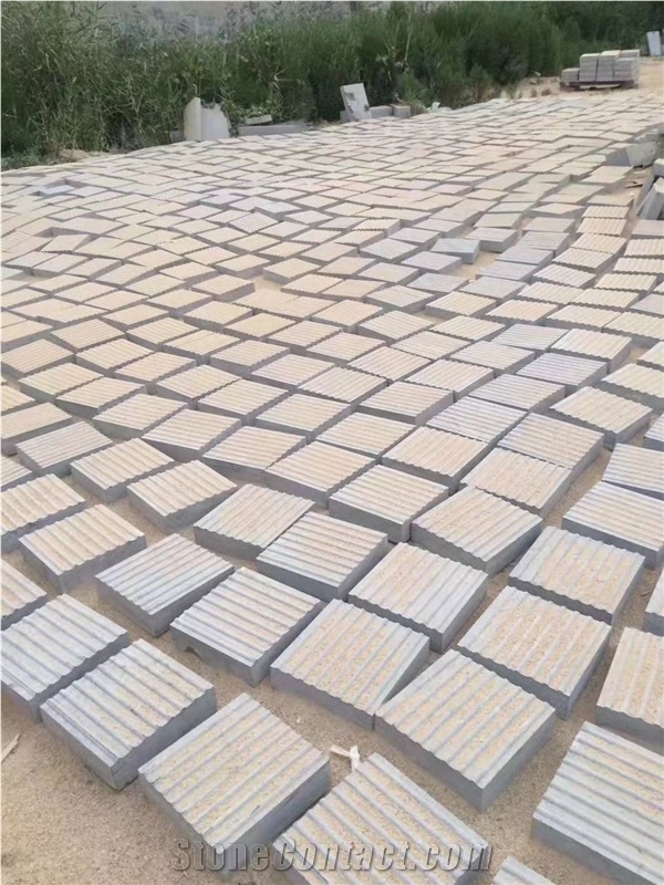 Blue Limestone Pavers for Blind Paving Setts Cube