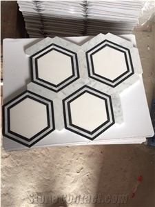 Factory Sale Marble Mosaics,Hexagon