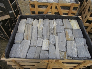 Crazy Size Blue Quartzite Wall Cladding Stone