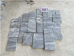 Grey Quartize Castle Loose Stone Panels Corner Grey Quartize Castle Loose Stone Panels Corner