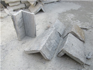 Grey Quartize Castle Loose Stone Panels Corner