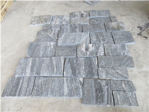 Grey Quartize Castle Loose Stone Panels Corner