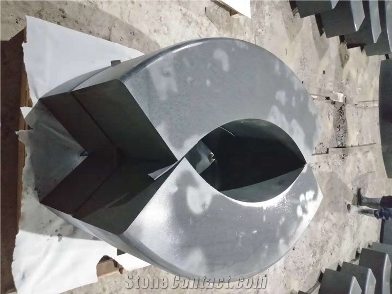 Hainan Black Basalt Bluestone Road Side Kerbstone