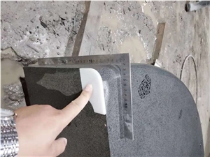 Hainan Black Basalt Bluestone Road Side Kerbstone
