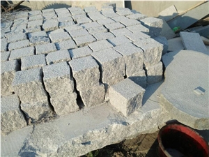 Natural Split G375 Grey Granite Cobblestone Paver