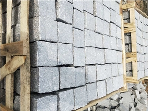 Natural Split G375 Grey Granite Cobblestone Paver
