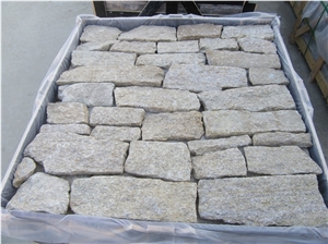 Yellow Quartzite Wall Fieldstone and Corner Stone