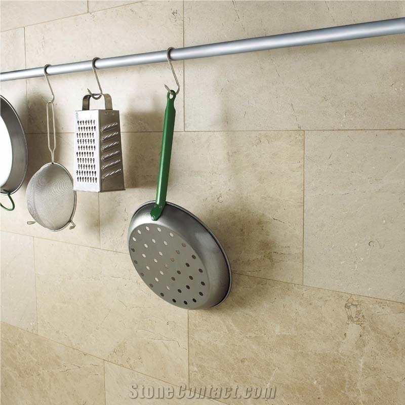 Almond Cream Limestone Honed Tiles,Turkey