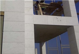 Bianco Ibiza Marble Sandblasted Tiles,Mugla White