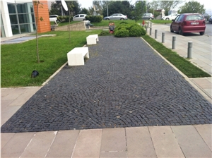Black Basalt Cube Stone, Turkey Volcanic Pavement