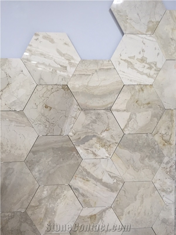 Cathedral Light Grey Polished Limestone Tiles