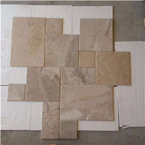 Cathedral Tumbled Light Grey Limestone Tiles