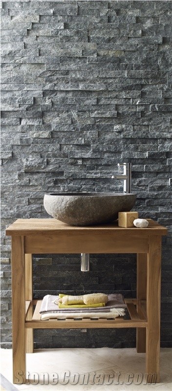 Dark Grey Split Face Mosaic Turkey