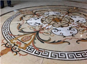 Marble Waterjet Medallion,Cnc Marble Medallion
