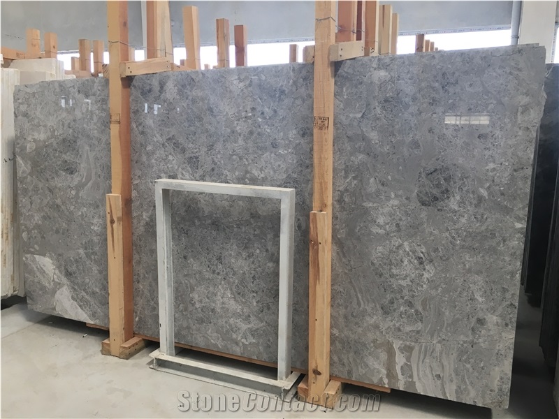 Tundra Grey Polished Marble Slabs,Ritali Gray