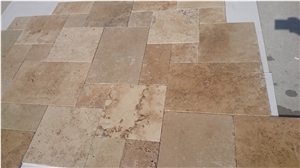 Tuscany Copper Blend Travertine 3cm Tumbled Pattern